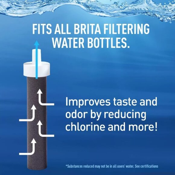 Brita 20oz Premium Double-Wall Stainless Steel Insulated Filtered Water Bottle - Picture 7 of 9